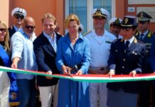 Santo Stefano al Mare, taglio del nastro per la nuova sede della Guardia Costiera nel porto degli Aregai