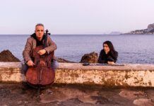 Giovanni Sollima e Carlotta Maestrini al 63° Festival di Cervo: Led Zeppelin e Beethoven in piazza dei Corallini Sollima Maestrini