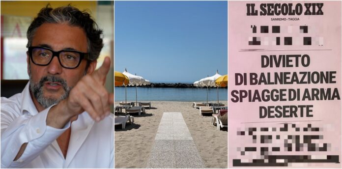 divieto balneazione arma di taggia