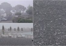 Bomba d’acqua e grandine su Imperia e Golfo dianese maltempo imperia