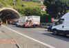 Aurelia Bis, fumo nella galleria del Poggio: traffico bloccato in direzione Taggia