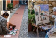 A Cervo torna il ‘Pennello d’Oro’: dal 25 al 27 settembre l’estemporanea d’arte tra i carruggi del borgo pennello d'oro