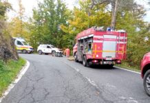 Pornassio, incidente sulla Provinciale per Monesi. Auto in una scarpata e due persone ferite