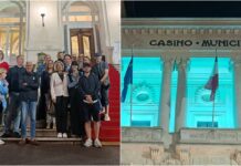 Sanremo, il Casinò si illumina per sensibilizzare sulla nevralgia del trigemino casinò di sanremo