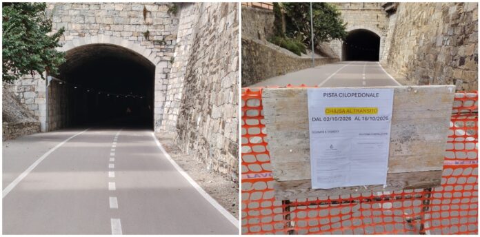 ciclabile tra via Agnesi e la Galleria Santa Lucia ciclabile tra via Agnesi e la Galleria Santa Lucia