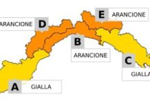 Meteo Liguria: domani allerta arancione sul centro della regione, gialla a ponente e levante allerta meteo liguria