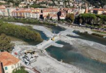 Ventimiglia, ricostruzione della passerella sul Roja: prove di carico superate lavori passerella roja ventimiglia